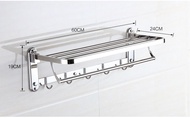 304不鏽鋼活動毛巾架浴巾架