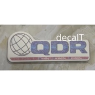 QDR Lettering Sticker for Hino Truck. QDR Sticker for Hino Truck. QDR Sticker for Hino Truck Head