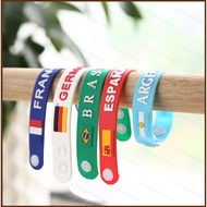 SQ2 Qatar World Cup National Flag Bracelet Wristband Football Fan Souvenir Small Gift Germany France