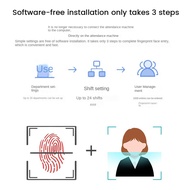 Fingerprint Attendance Machine Biometric Attendance System 1000 Fingerprint Capacity Support USB Dri
