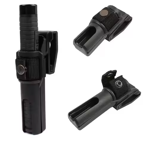 Universal Baton Case Holster 360 Degree Rotation Telescopic Self Defense Stick Holder Outdoor EDC To