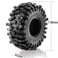 RC 4pcs 1.9 Inch Rubber Tyre 118*45mm For 1/10 Rc Crawler Car Trax Trx4 Axial Scx10 Wraith Scx10 Yik