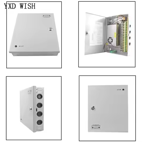 4CH 9CH Switching Power Supply DC Distribution CCTV Power Supply Box 5V 12V 5A/10A/15A Switch Power 