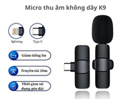 Click Vào Mua Store LazMall Chính Hãng Micro Thu Âm Không Dây Cài Áo K8 K9 Pro Khử Tiếng Ồn Dùng Liv