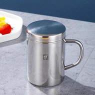 Zwilling mug 304 stainless steel double-layer insulated water cup household coffee cup beer cup cold