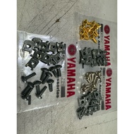 Yamaha lc135 y15 y15zr m5 (10set )screw coverset bodyset body set screw allenkey allen key m5 AS 516