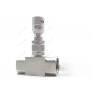 G 1/8" 1/4" NPT 1/2" Stainless Steel 304 Needle Valve Micro Adjustment  WL11H-320P Flow Regulating V