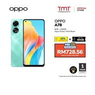 OPPO A78 4G Smartphone - 16(8+8)GB RAM + 256GB ROM | 6.4" FHD+ AMOLED Display | 67W SUPERVOOC | 8GB + 8GB Extended RAM