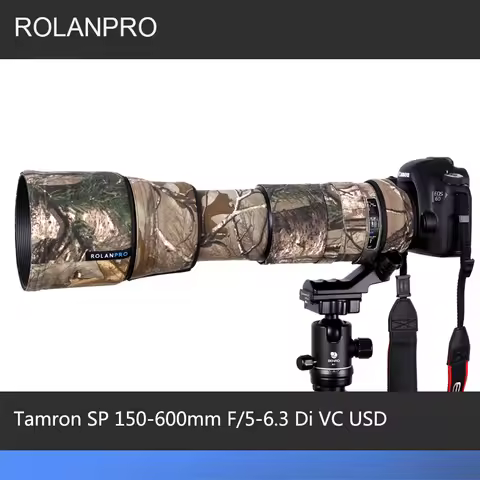 ROLANPRO Lens Camouflage Coat Rain Cover for Tamron SP 150-600mm F/5-6.3 Di VC USD (A011) Lens Prote