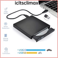 [Fast Delivery] USB 2.0 Slim External Optical Drive, DVD Combo, ROM Player, CD-RW Burner, Plug And Play, For Macbook, Laptop, PC Desktop