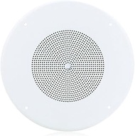 AtlasIED 8" Dual Cone in-Ceiling Speaker with 25V/70V 5-Watt Transformer and 62-8 Baffle with Volume