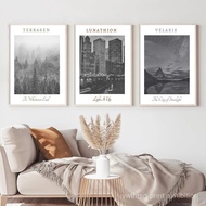 3HH0 Sarah J Maas Wall Art Print ACOTAR Poster Crescent City Landscape Canvas Painting Throne of Gla