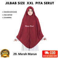 XXL SERUT 01 DEWASA MYLAA HIJAB JILBAB BERGO KERUDUNG krudung Instan Kerudung khimar Bahan Kaos untu