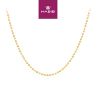 HABIB BEADS PLANET | Oro Italia 916 Yellow and White Gold Necklace GC31440624(200YW)-BI (22K Gold)