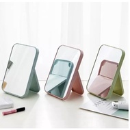 Portable Square Folding Mirror/Standing Beauty Mirror Sitting Glass For Makeup/Foldable Vanity Mirror Table Mirror For