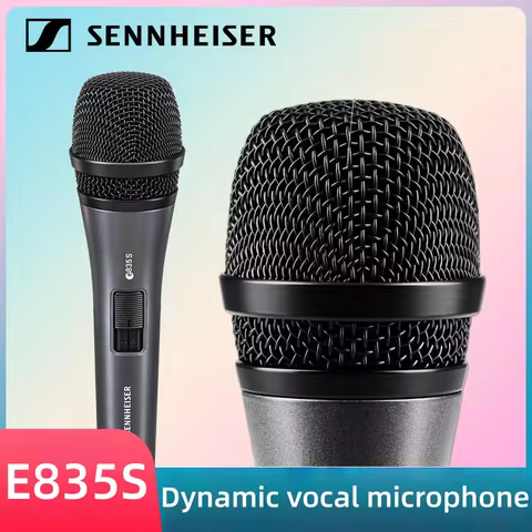 Sennheiser Evolution 800 Series E835S Home Recording Dynamic Vocal Wired Microphone for Live Streami