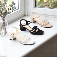5cm Square Sole Sandals with Double Thin Straps H411