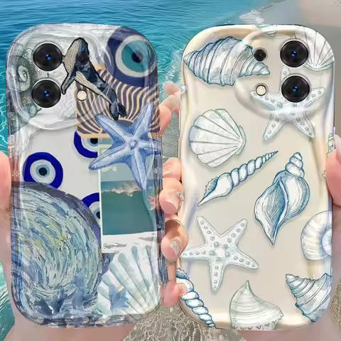 Ocean Elements Case for Xiaomi Redmi Note 14 13 12 11 10 Pro Plus 5G 9 14C 13C 4G 12C 10C 10S A2 A1 