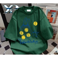 24H SHIP T-shirt kasual trendi lukisan bola tenis kuning Wimbledon 1-14 Julai 2024 cetakan sukan