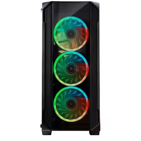 Desktop for In Te L Core I7 RX580 8G DDR5 RAM 32GB DDR4 SSD 1TB RGB Fan Gamer PC Gaming Computer Cas