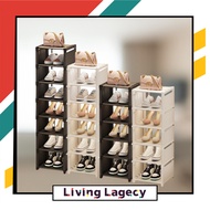 LIVING LAGECY Simple Shoe Rack Shoes Storage Rack DIY 5/6/7/8 Tier Organizer Cabinet Kabinet Rak Ope