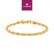 HABIB 925 Silver Bracelet 13 R T0016 6X(W)