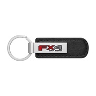iPick Image - Ford Black Leather Strap Keychain - F-150 FX4 Off-road