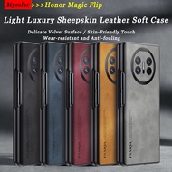 Casing Luxury Sheepskin Leather Suitable For Honor Magic V3 Vs3 Vs2 V Vs V Flip 5G 4G 2026 Shockproo