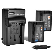 Replacement for 2X VW-VBK180 Battery + DC106 Travel and Car Charger Adapter Compatible Panasonic SDR