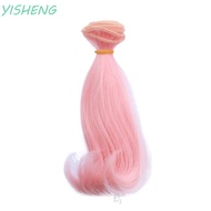 YISHENG Doll Chemical Fiber Wig, Chemical Fiber Soft Silk BJD SD Doll Hair, Fiber Wig BJD Doll Color