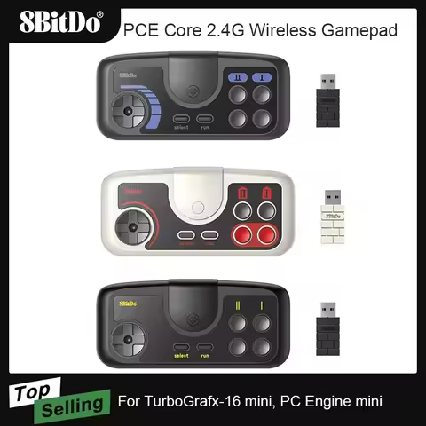 8bitDo PCE Core 2.4G Wireless Gamepad for PC Engine Mini PC Engine CoreGrafx Mini TurboGrafx-16 Mini