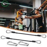 LANFO Gym Cable Extension, Stainless Steal Climbing Buckle Fitness Extension Cable, Durable Tricep P