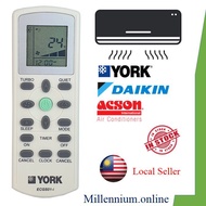 ***READY STOCK*** ( ECGS-01 ) Replacement For York Acson Daikin Air Cond Air Conditioner Remote Control