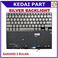 Keyboard Asus VivoBook S14 X430 X430F X430FA X430FN X430U X430UA X430UN A430 K430 Silver Backlight