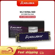 AOLUSKA M2 SSD NVMe 1TB 512GB โซลิดสเตทไดรฟ์128GB ฮาร์ดดิสก์ขนาด GB M.2 256 2280 PCIe HDD ภายใน240 GB สำหรับพีซีแล็ปท็อปเดสก์ท็อป