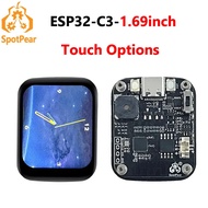 ESP32 C3 Ornament Trinket LVGL Astronaut Clock Watch MINI TV Buzzer 1.69 inch Round LCD TouchScreen 