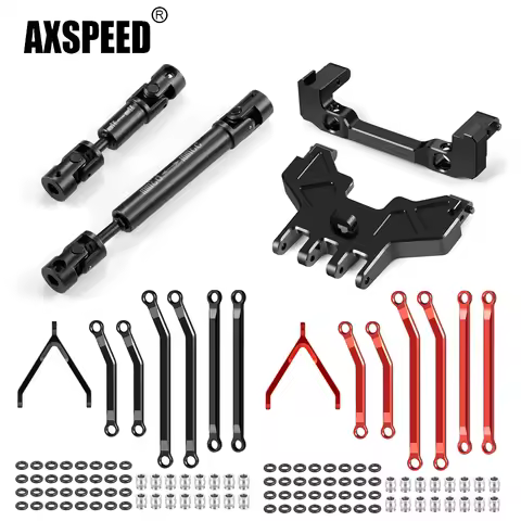 AXSPEED Bumper Mount /Car Body Shell Support Bracket /Linkage Set /Drive Shaft for Axial SCX24 GX470