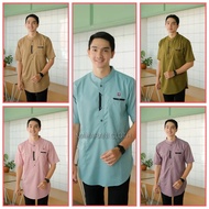 KOKO KURTA LENGAN PENDEK WARNA LAVENDER BAJU MUSLIM PRIA LENGAN PENDEK TERBARU