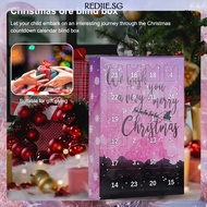 [Redjie.sg] Christmas Advent Calendar Box Interactive 24 Grid Novelty Surprise Gift for Kids