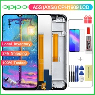 Original Screen With Frame For OPPO A5S CPH1909 AX5S / A12 / A7 / REALME 3 LCD Display Touch Screen Digitizer Assembly Replacment Parts