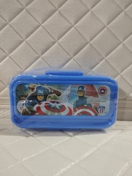 Lunch Box 6021 Kotak Makan Microwave 750ml karakter kuromi spiderman BPA FREE sendok