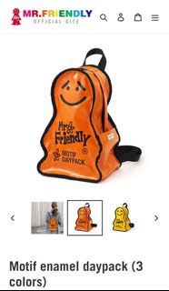 (正品)Mr. Friendly微笑先生背包書包Motif enamel daypack
