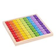 [Ready Stock] Wooden Multiplication Table Learning Board | Montessori Math Toy for Kids | Early Educ