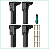 Coffee Table Legs 4 Pieces Replacement Legs for Camping Table Furniture Feet with Rubber Floor Prote