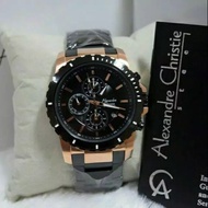 Jam tangan alexandre christie ac6141 man blackgold 6141