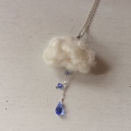 深藍施華洛世奇水晶雨滴項鍊