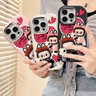 Cute Two labubu dolls Case for REALME 11X 12X 11 9 RPO 8 Q3I K9S Q3S Q3T 9SE V20 GT3 C55 C20 C11 C35