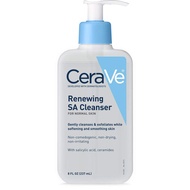 CeraVe SA Cleanser Salicylic Acid Face Wash with Hyaluronic Acid, Niacinamide &amp; Ceramides BHA Exfoliant for Face 8 Ounce