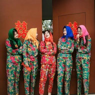 Northeast Floral Cloth Gown - Morning Robe & Birthday Party Performance Outfit for Sisters/Bridesmai