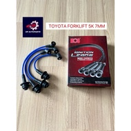 HOS - CAR PLUG WIRE SET / PLUG CABLE SILICONE - TOYOTA FORKLIFT 5K 7MM